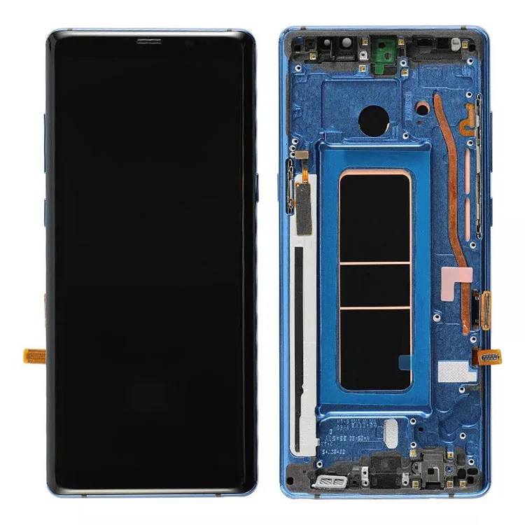 ل Samsung Galaxy Note 8 LCD OLED Display Screen Digitizer Association مع إطار