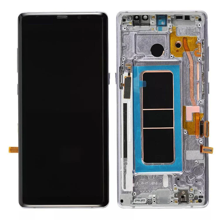 ل Samsung Galaxy Note 8 LCD OLED Display Screen Digitizer Association مع إطار