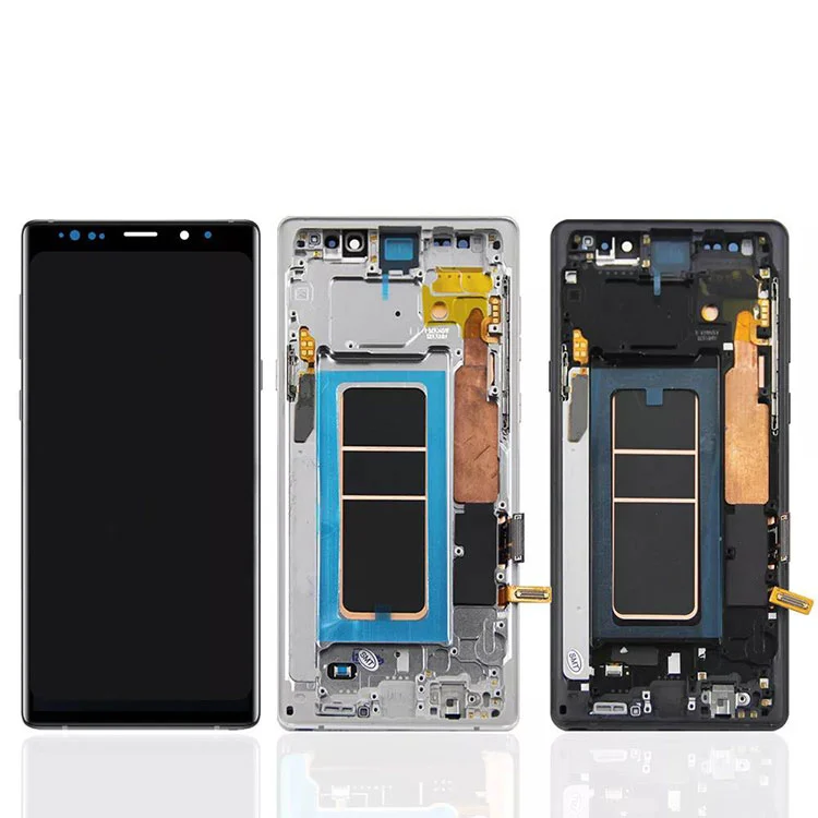 بالنسبة إلى Samsung Galaxy Note 9 LCD OLED Display Screen Digitizer Association مع إطار