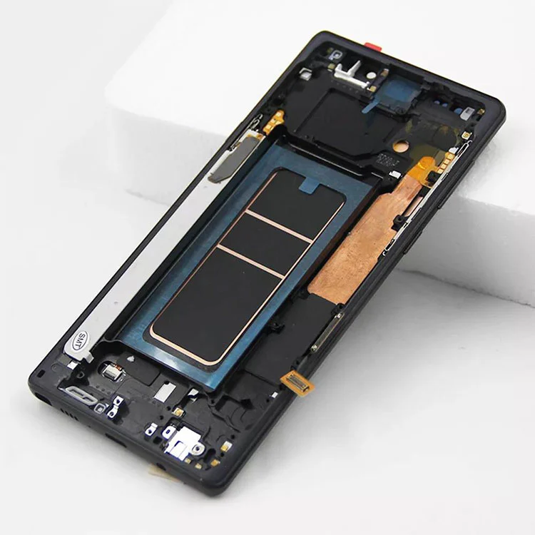 بالنسبة إلى Samsung Galaxy Note 9 LCD OLED Display Screen Digitizer Association مع إطار