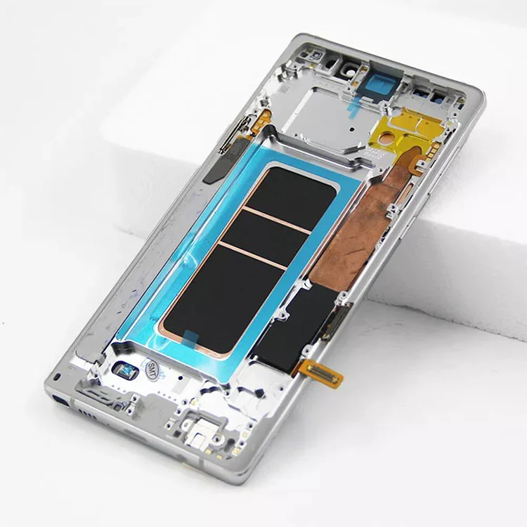 بالنسبة إلى Samsung Galaxy Note 9 LCD OLED Display Screen Digitizer Association مع إطار