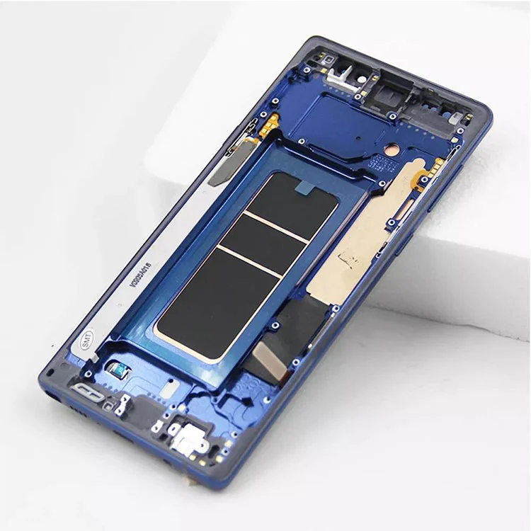 بالنسبة إلى Samsung Galaxy Note 9 LCD OLED Display Screen Digitizer Association مع إطار