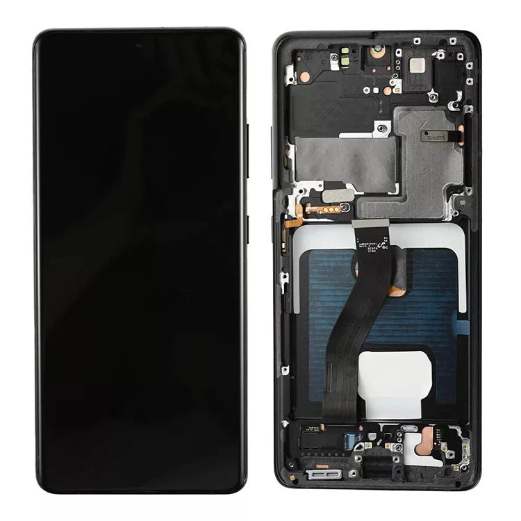 بالنسبة إلى Samsung Galaxy S21 Ultra LCD Display Risse Screen Assembly Replacebly