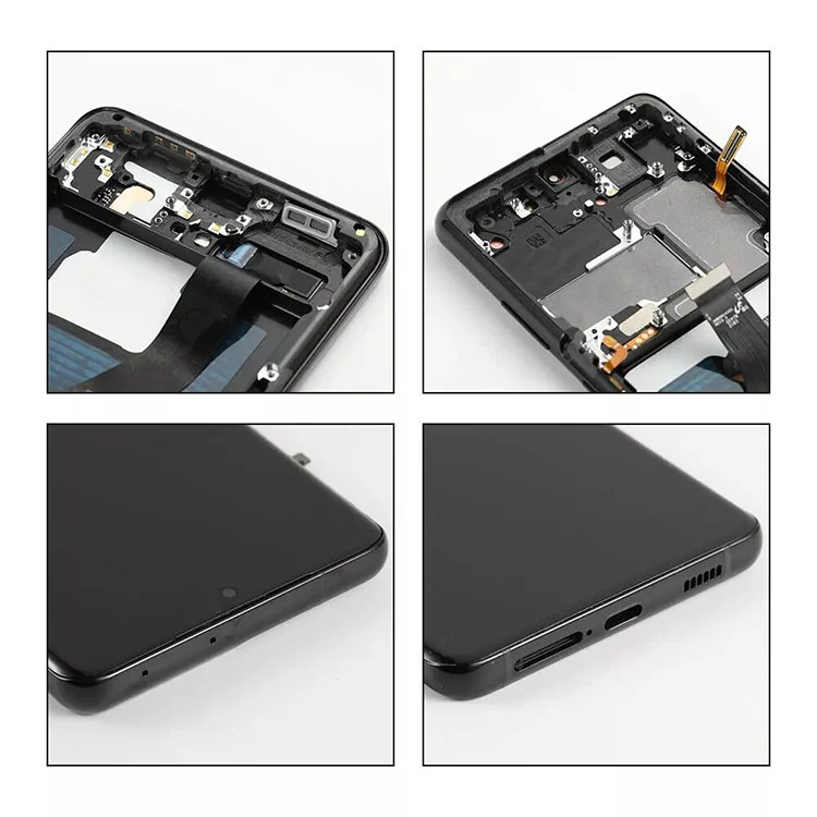 بالنسبة إلى Samsung Galaxy S21 Ultra LCD Display Risse Screen Assembly Replacebly